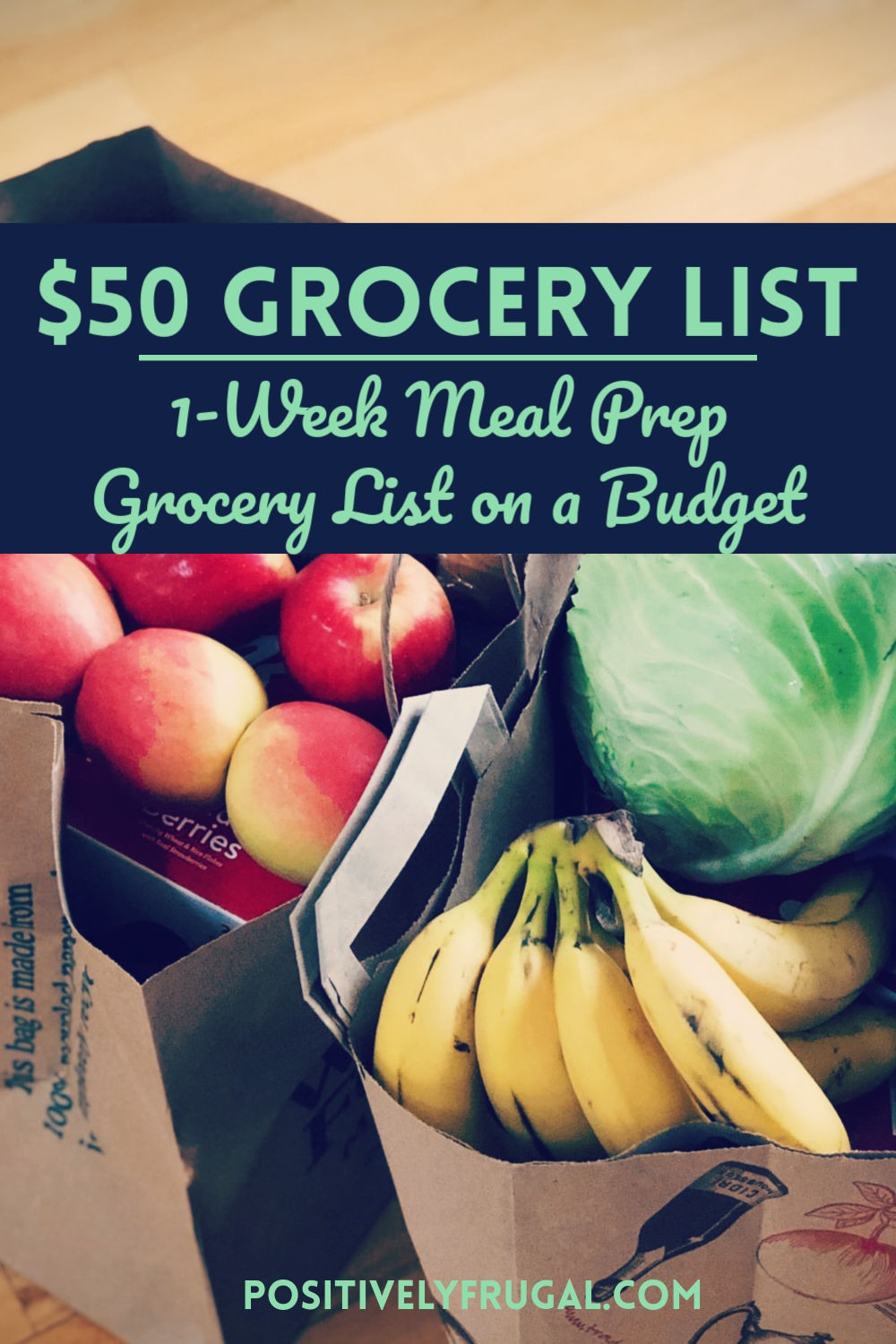 50 Grocery List A Meal Prep Grocery List on a Budget Positively Frugal