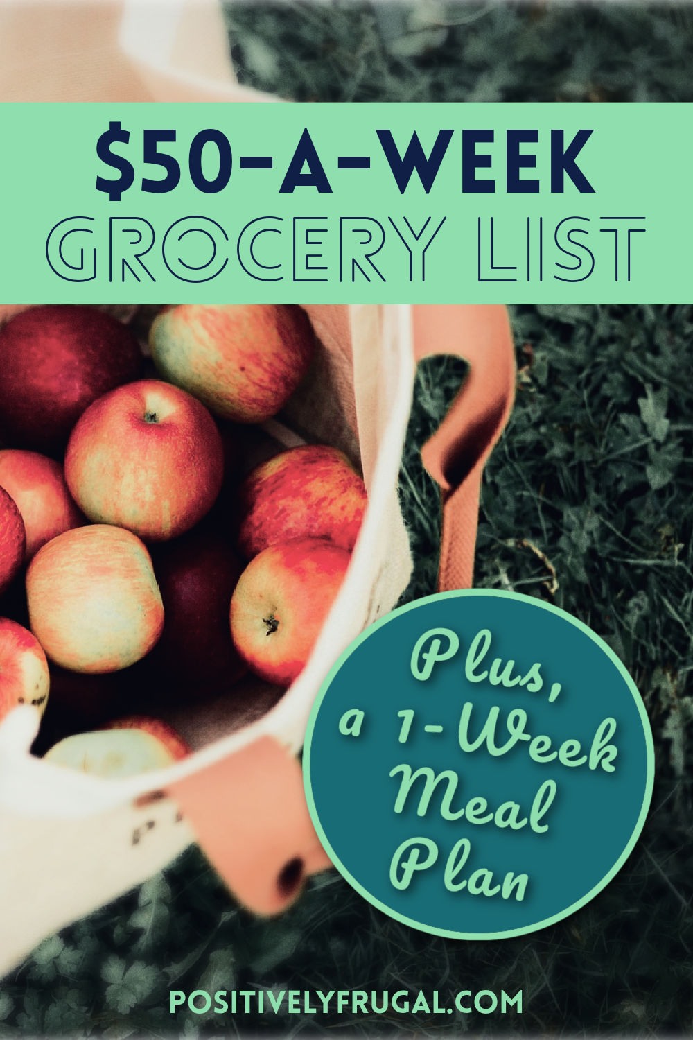 $50 a Week Grocery List by PositivelyFrugal.com