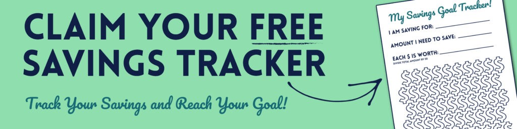 Claim Your Free Savings Tracker Track Your Savings and Reach Your Goal by PositivelyFrugal.com
